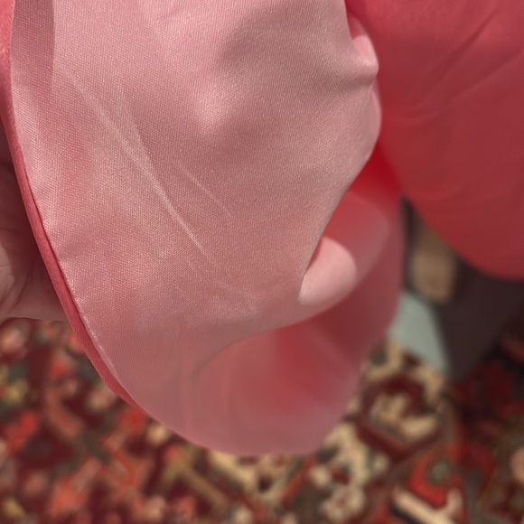 Formal dress, Strapless Hi low , pink satin bridesmaid - Picture 7 of 10